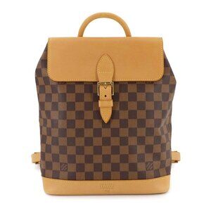 LOUIS VUITTON Damier Arlequin Backpack Leather Ebene